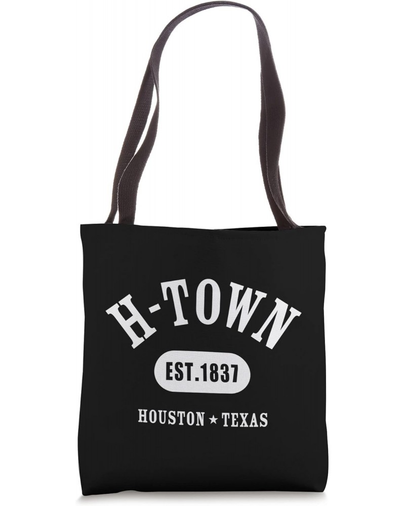 H-TOWN Houston TX Athletic Design - Established Est. 1837 Tote Bag $13.52 Totes