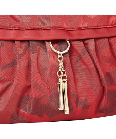 (Water Repellent, High Density Camouflage Nylon) Women's Shoulder Bag Red $28.28 Shoulder Bags