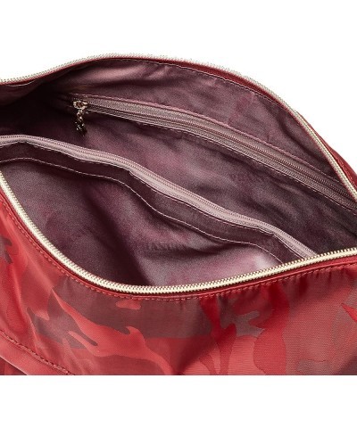 (Water Repellent, High Density Camouflage Nylon) Women's Shoulder Bag Red $28.28 Shoulder Bags