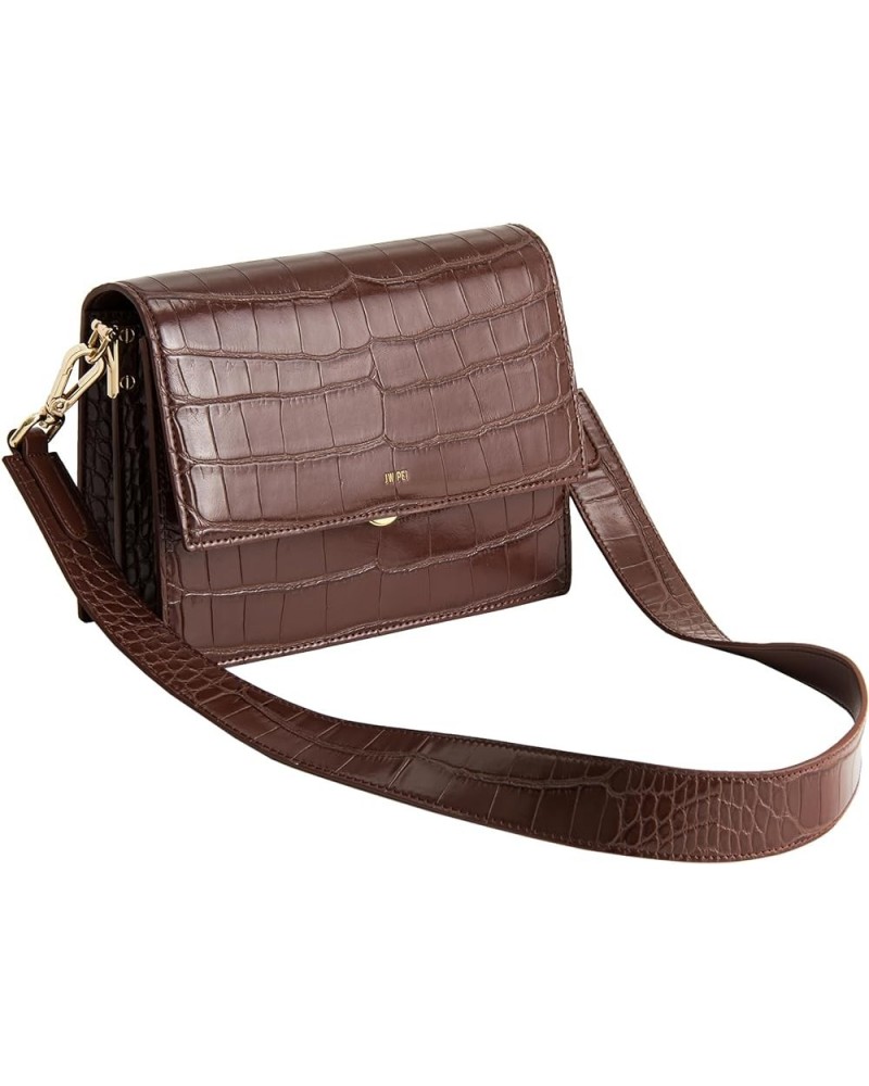 Women's Mini Flap Crossbody Umber $38.25 Crossbody Bags