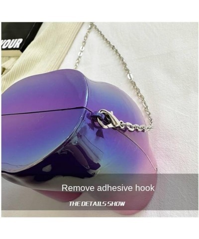 Acrylic Shoulder Crossbody Bag Women's Hip Butt Bag Silver $14.15 Crossbody Bags