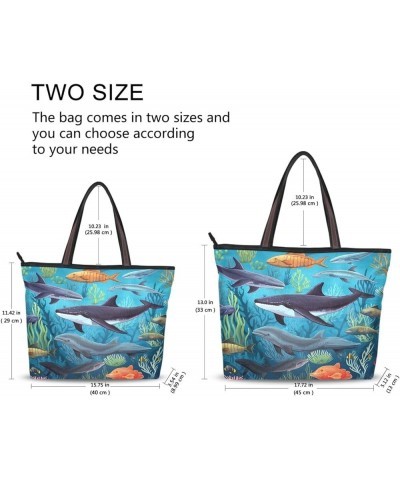 Tote Bag for Women with Zipper,Polyester Tote Purse Holiday Tote Bag Work Handbag Women Gift 2 $13.71 Totes