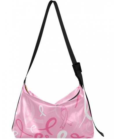 Breast Cancer Pink Ribbon Doodle Men Sling Bags Crossbody Boys Purses Crossbody Bag Beauty Sport Sling Bag $14.52 Hobo Bags