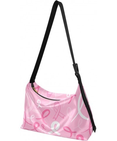 Breast Cancer Pink Ribbon Doodle Men Sling Bags Crossbody Boys Purses Crossbody Bag Beauty Sport Sling Bag $14.52 Hobo Bags