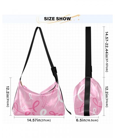 Breast Cancer Pink Ribbon Doodle Men Sling Bags Crossbody Boys Purses Crossbody Bag Beauty Sport Sling Bag $14.52 Hobo Bags