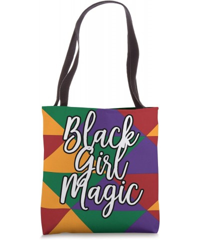 Black Girls Are Magic Afrocentric Pattern Tote Bag $14.02 Totes