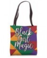 Black Girls Are Magic Afrocentric Pattern Tote Bag $14.02 Totes