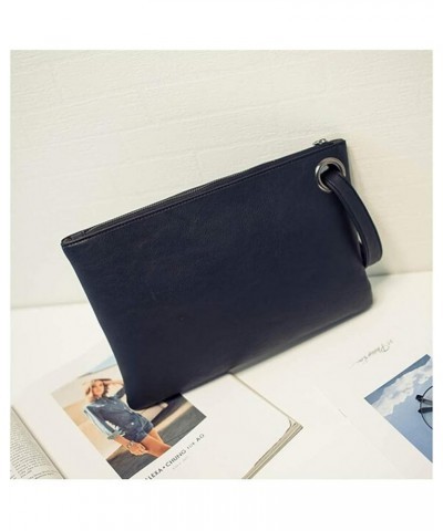 Evening Bags Purse Envelop Clutch Chain Shoulder Womens Wristlet Handbag Foldover Pouch Deep Blue $7.13 Evening Bags