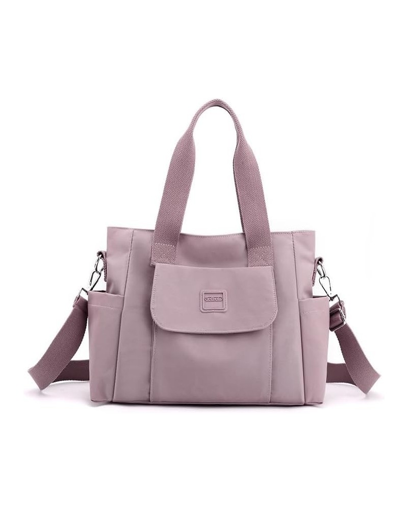 Women's Nylon Tote Bag Crossbody Shoulder Bag Satchel Bag Purse Hobo Bag Top Handle Work Bags Casual Clutch Light Gray $13.49...