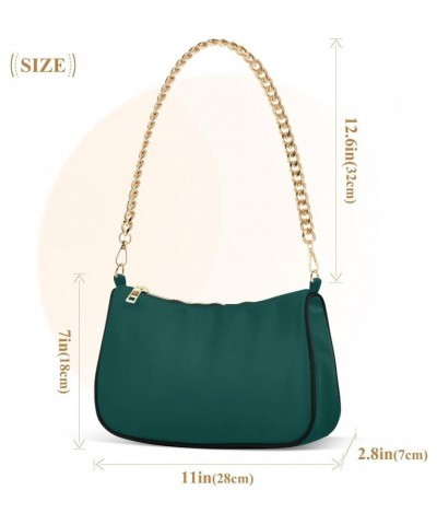 Green Blue Women's Shoulder Handbag Clutch Shoulder Tote HandBag Rich Black $13.95 Shoulder Bags