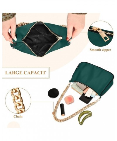 Green Blue Women's Shoulder Handbag Clutch Shoulder Tote HandBag Rich Black $13.95 Shoulder Bags