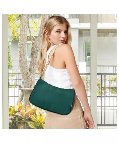 Green Blue Women's Shoulder Handbag Clutch Shoulder Tote HandBag Rich Black $13.95 Shoulder Bags