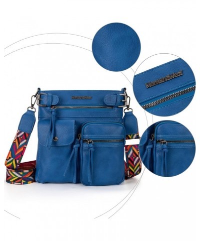 Crossbody Purses for Women Trendy Shoulder Bag Cross Body Purses for Travel C-blue $12.74 Crossbody Bags