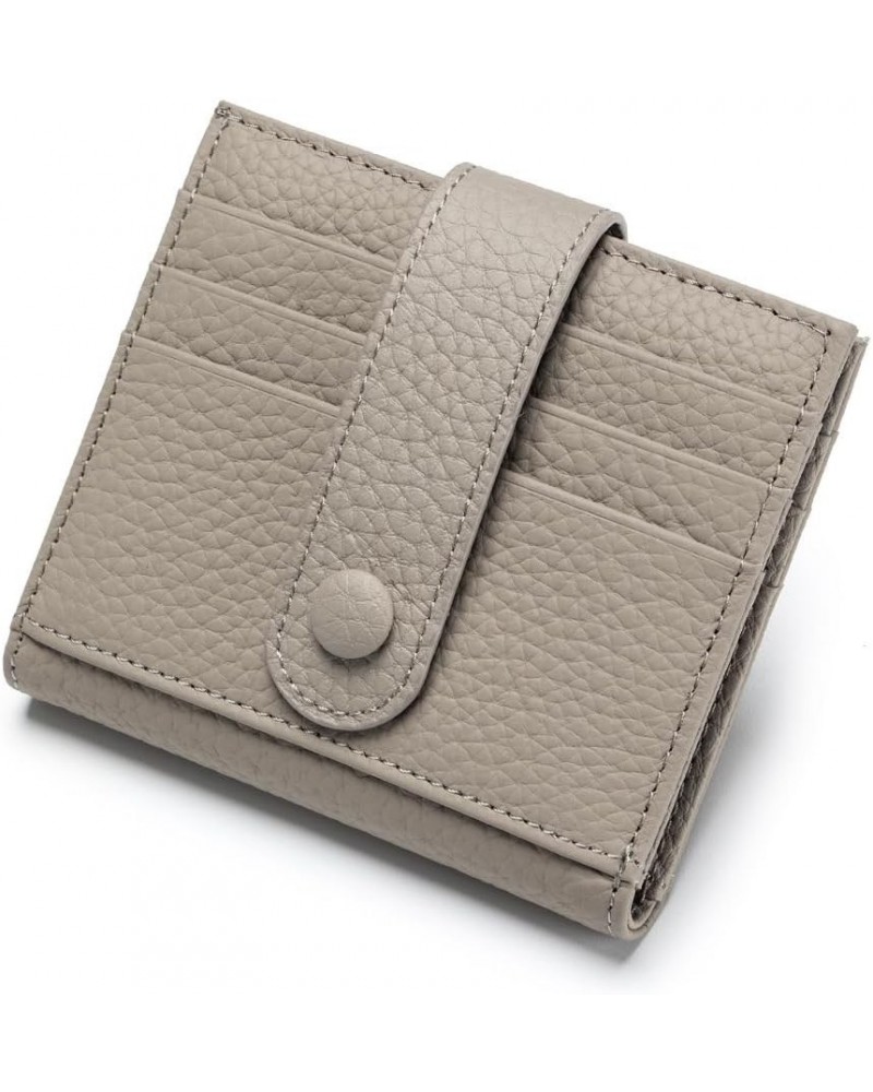 Womens Small Compact Bifold Luxury Genuine Leather Pocket Wallet Ladies Mini Purse，Card Bag (purple) grey $9.18 Wallets