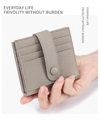 Womens Small Compact Bifold Luxury Genuine Leather Pocket Wallet Ladies Mini Purse，Card Bag (purple) grey $9.18 Wallets