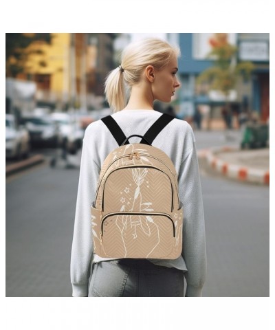 Women under The Moonlight Women's Backpack Wallet Casual Small Backpack Fashion Women's Travel Bag School Backpack Color332 S...