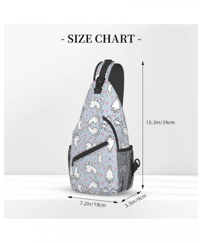 Lightweight Sling Backpack Cartoon Balloon Shoulder Chest Bag Sling Bag Travel Hiking Small Backpack Camel Pink Heart One Siz...