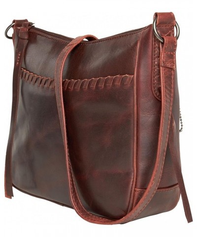 Concealed Carry Women's Callie Leather Crossbody Locking Concealment Handgun Bag with Universal Holster Mahogany $57.33 Cross...