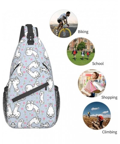 Lightweight Sling Backpack Cartoon Balloon Shoulder Chest Bag Sling Bag Travel Hiking Small Backpack Camel Pink Heart One Siz...