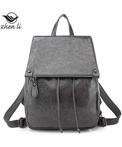 Women's Backpack Wallet Leather Fashion Travel Leisure Removable Women's Single Shoulder Bag Brown $18.45 Backpacks