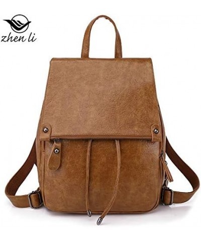 Women's Backpack Wallet Leather Fashion Travel Leisure Removable Women's Single Shoulder Bag Brown $18.45 Backpacks