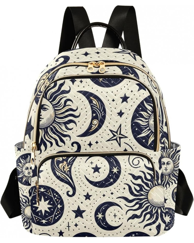 Mini Backpack Purse for Women, Ethnic Sun Moon Travel Bag Casual Daypack Shoulder Bag Medium $13.44 Backpacks