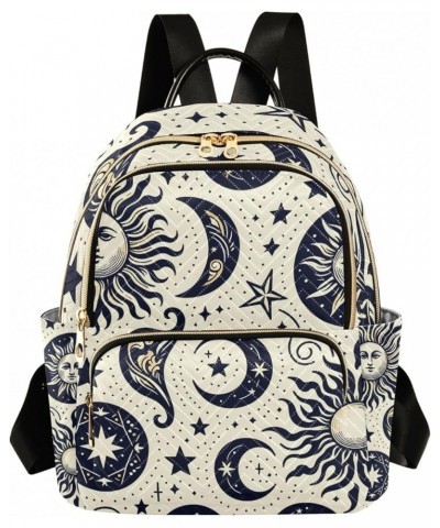 Mini Backpack Purse for Women, Ethnic Sun Moon Travel Bag Casual Daypack Shoulder Bag Medium $13.44 Backpacks