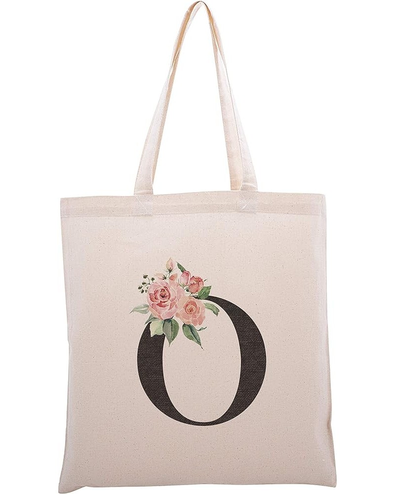 Personalized Floral Initial Tote Bag Bachelorette Party 1 Design 1 Initial O $10.23 Totes