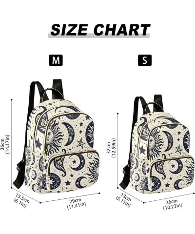 Mini Backpack Purse for Women, Ethnic Sun Moon Travel Bag Casual Daypack Shoulder Bag Medium $13.44 Backpacks