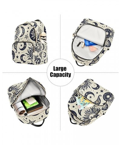 Mini Backpack Purse for Women, Ethnic Sun Moon Travel Bag Casual Daypack Shoulder Bag Medium $13.44 Backpacks