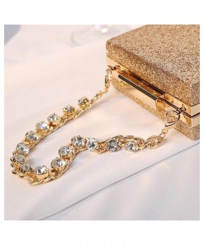 2024 Dinner Party Bag Rhinestone Crossbody Bag Small Square Bag Women's Clutch Bag 女性 Red $28.55 Handbags