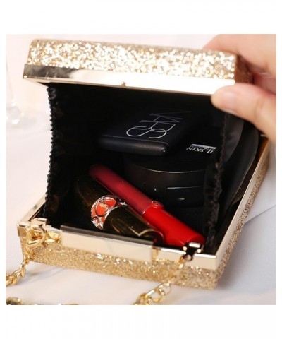 2024 Dinner Party Bag Rhinestone Crossbody Bag Small Square Bag Women's Clutch Bag 女性 Red $28.55 Handbags