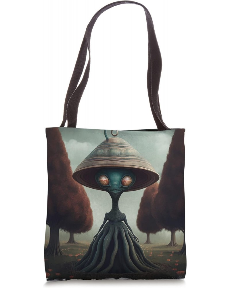 Flatwoods Monster "Braxie" 1952 Creepy Alien Cryptid Legend Tote Bag $11.66 Totes