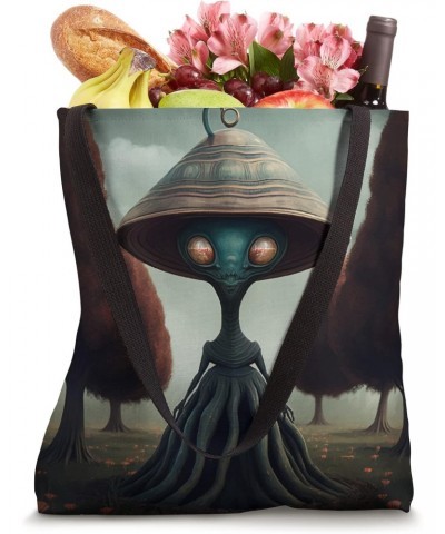 Flatwoods Monster "Braxie" 1952 Creepy Alien Cryptid Legend Tote Bag $11.66 Totes