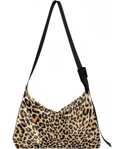 Blue Anchor PU Leather Shoulder Bag Hobo Large Crossbody Bags Floral Animal Print Women Shoulder Hobo Bag Leopard Print Reali...