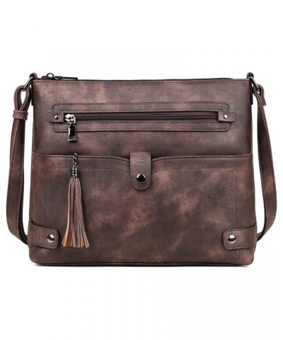 Leather Backpack Purse for Women with with Crossbody Bag for Women $42.11 Backpacks