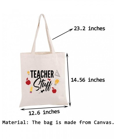 Teacher Appreciation Gifts Teacher Stuff Teacher Supplies for Classroom Best Teacher Canvas Tote Bag Gift (Teacher Stuff Tote...