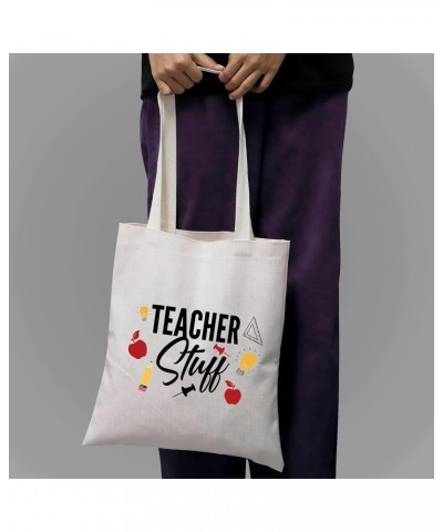 Teacher Appreciation Gifts Teacher Stuff Teacher Supplies for Classroom Best Teacher Canvas Tote Bag Gift (Teacher Stuff Tote...