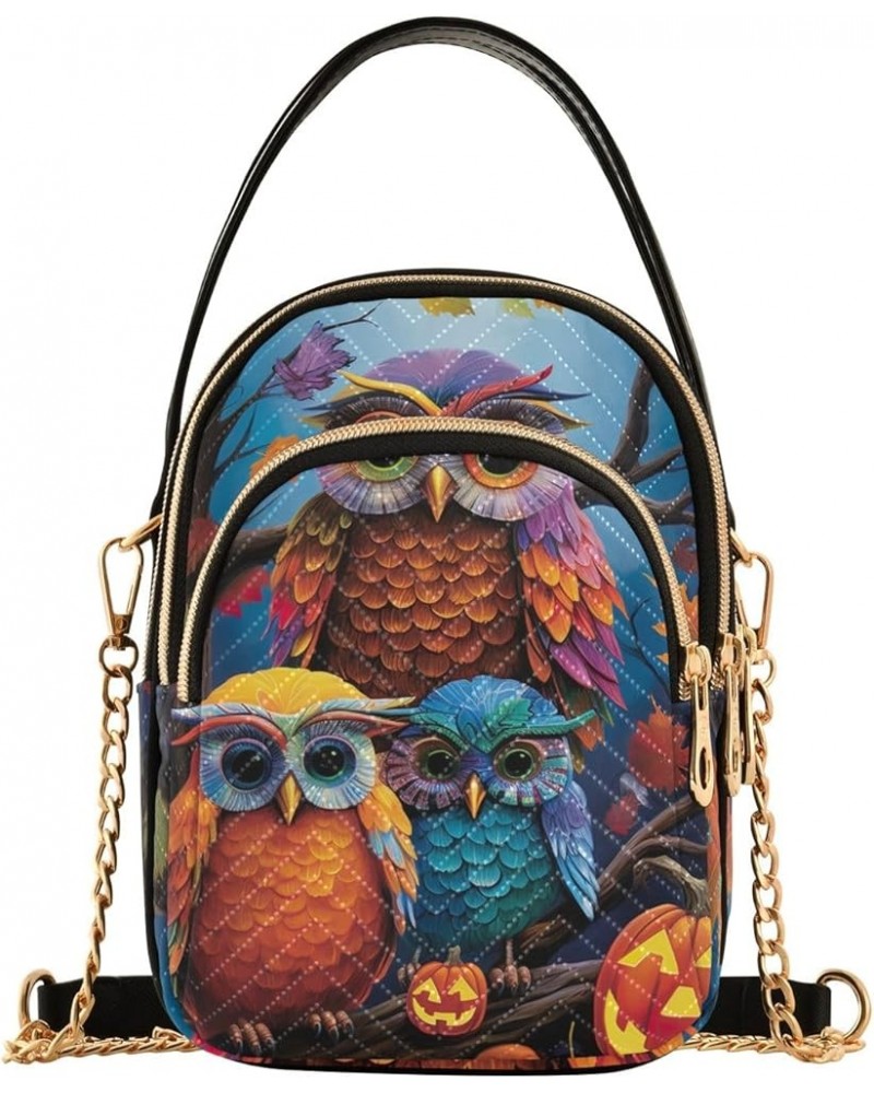 Halloween Owls Quilted Crossbody Bags for Women Crossbody Bags for Travel Halloween Owls $13.88 Shoulder Bags