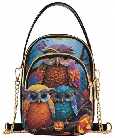 Halloween Owls Quilted Crossbody Bags for Women Crossbody Bags for Travel Halloween Owls $13.88 Shoulder Bags