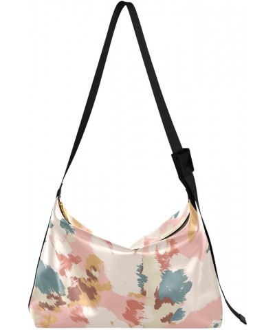 Leaf Floral Branch Printed Women PU Leather Hobo Bag Purse Large Crossbody Print Floral Print Shoulder Handbag Abstract Flora...