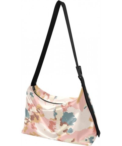 Leaf Floral Branch Printed Women PU Leather Hobo Bag Purse Large Crossbody Print Floral Print Shoulder Handbag Abstract Flora...