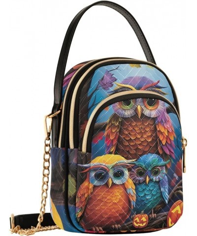 Halloween Owls Quilted Crossbody Bags for Women Crossbody Bags for Travel Halloween Owls $13.88 Shoulder Bags