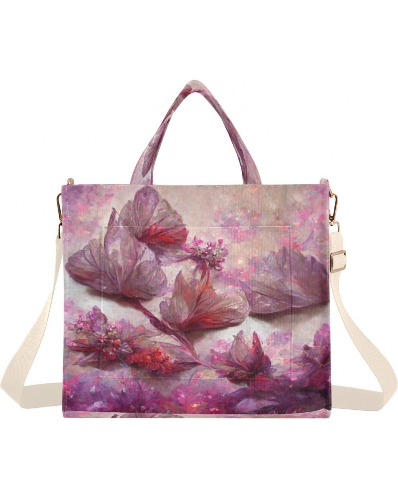 Watercolor Butterfly Women's Tote Bag Satchel Handbag with Adjustable Shoulder Strap for Work College Travel,S $16.81 Totes