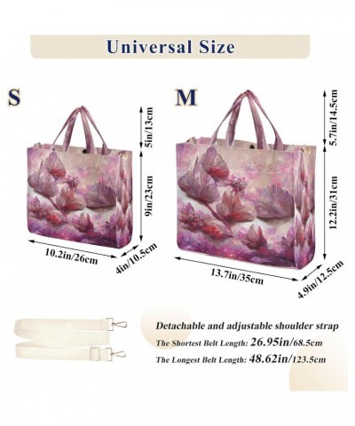 Watercolor Butterfly Women's Tote Bag Satchel Handbag with Adjustable Shoulder Strap for Work College Travel,S $16.81 Totes