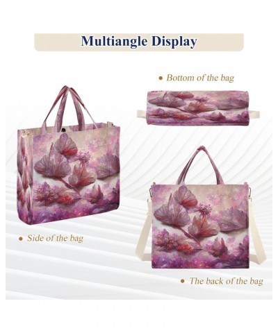 Watercolor Butterfly Women's Tote Bag Satchel Handbag with Adjustable Shoulder Strap for Work College Travel,S $16.81 Totes