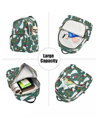 New Year Christmas Duck Gift Women Backpack Purse Ladies Fashion Shoulder Bag Daypack Travel Bag 7.5L Small $18.28 Backpacks