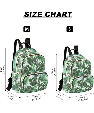 Tropical Palm Leaves Backpack Purse for Women Small Mini Women's Fashion Backpack Back Pack HandBag Lady Gifts,S Small $13.33...