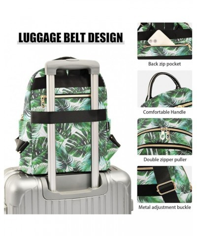 Tropical Palm Leaves Backpack Purse for Women Small Mini Women's Fashion Backpack Back Pack HandBag Lady Gifts,S Small $13.33...