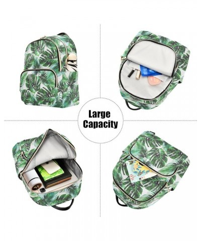 Tropical Palm Leaves Backpack Purse for Women Small Mini Women's Fashion Backpack Back Pack HandBag Lady Gifts,S Small $13.33...